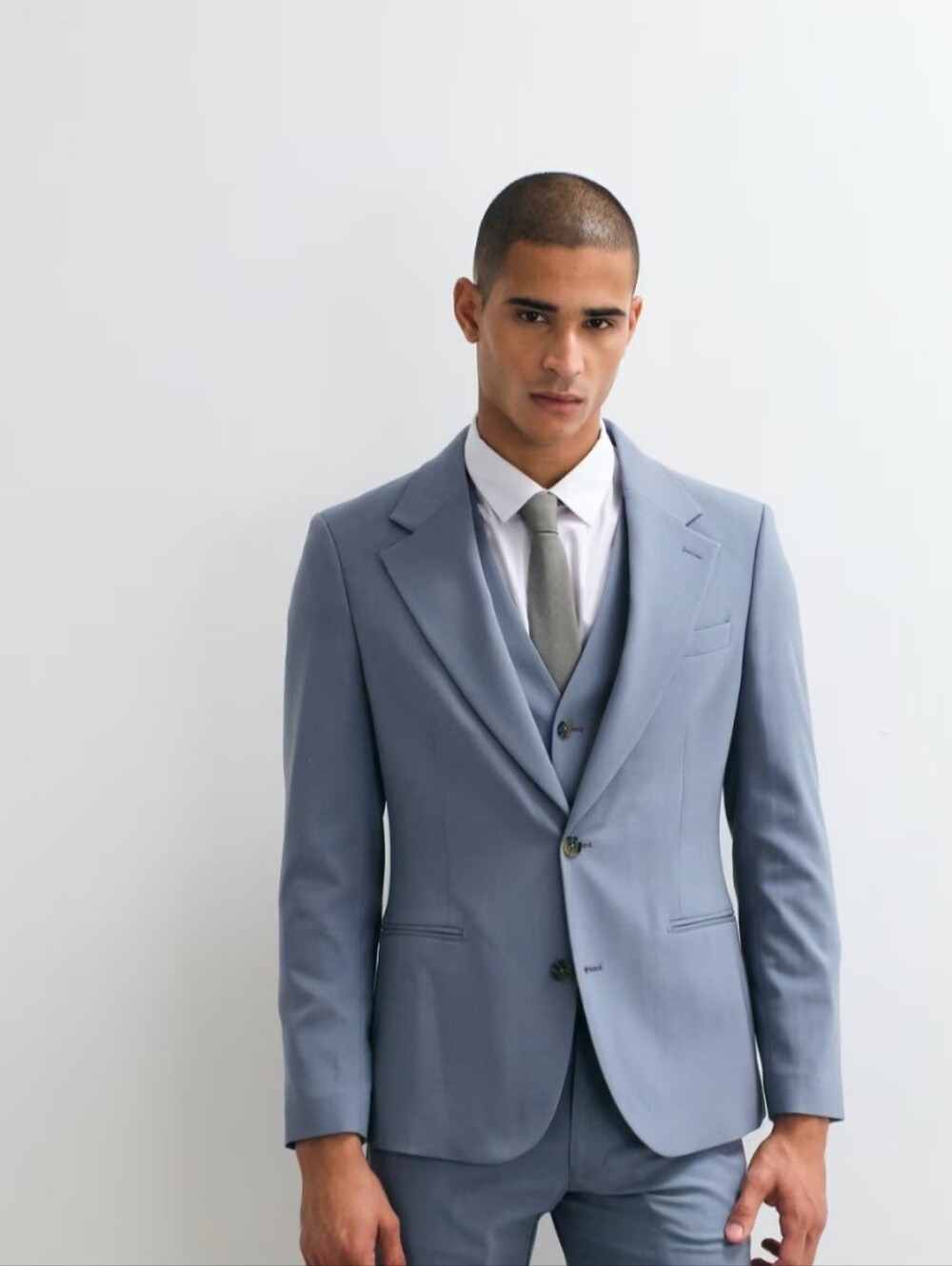 Asos Design Light Blue Tailored Suit Jacket Blazer Mens Size 36 Short NWT Formal